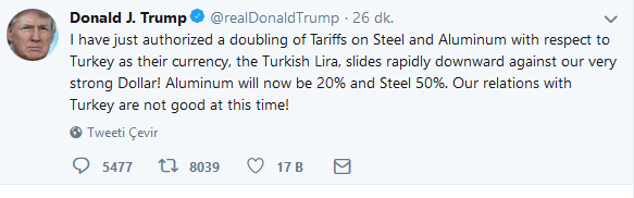 Trump'tan döviz yorumu !