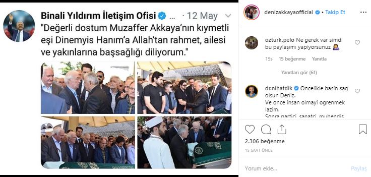 Deniz Akkaya'nın Binali Yıldırım isyanı