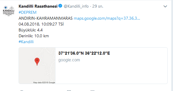 Gaziantep'te deprem! 