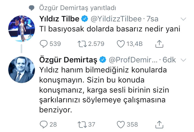 Yıldız Tilbe "Dolar basalım" dedi ilk cevap ekonomist Özgür Demirtaş'tan geldi