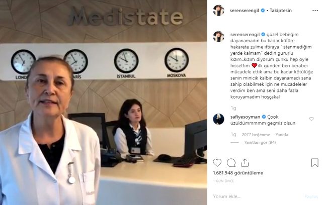 Bebeğini kaybeden Seren Serengil oyuncak bebekle uyudu