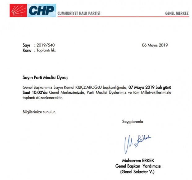 Yüksek Seçim Kurulu kararı sonrası CHP MYK olağanüstü toplandı!