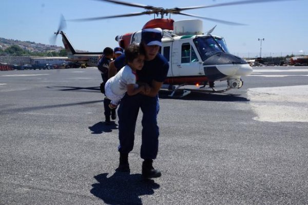 Boğaz Adası'nda mahsur kalan göçmenlere kurtarma operasyonu