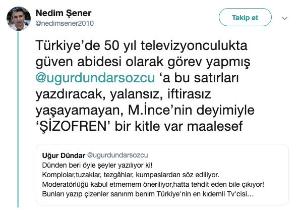 Ortak yayını yönetmek için Binali Yıldırım'ın istediği Uğur Dündar, tehdit edildiğini açıkladı!
