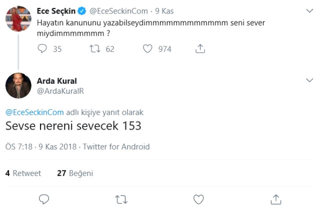 Ece Seçkin tepki çeken yorum: ' Kes lan şizo!'