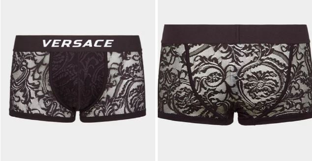 Versace boxer üretti, sosyal medyada olay oldu! İşte Versace dantelli boxer
