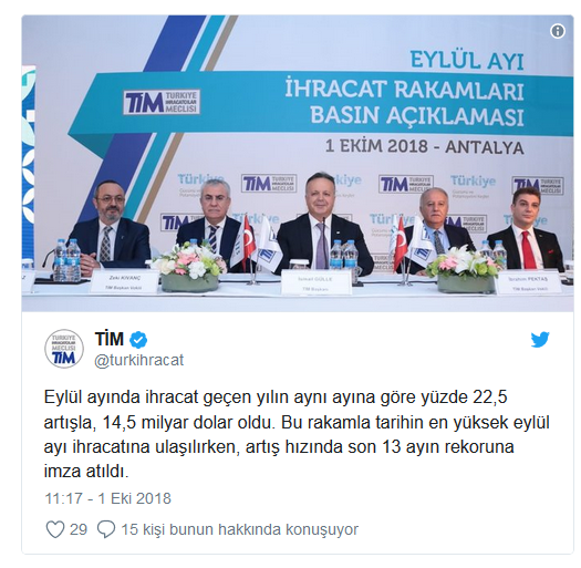 Eylül ayı ihracat rakamları zirvede! Ticaret Bakanı açıkladı