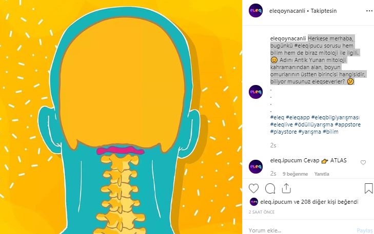 Eleq ipucu cevabı nedir? 19 Nisan Eleq joker kodu nedir?