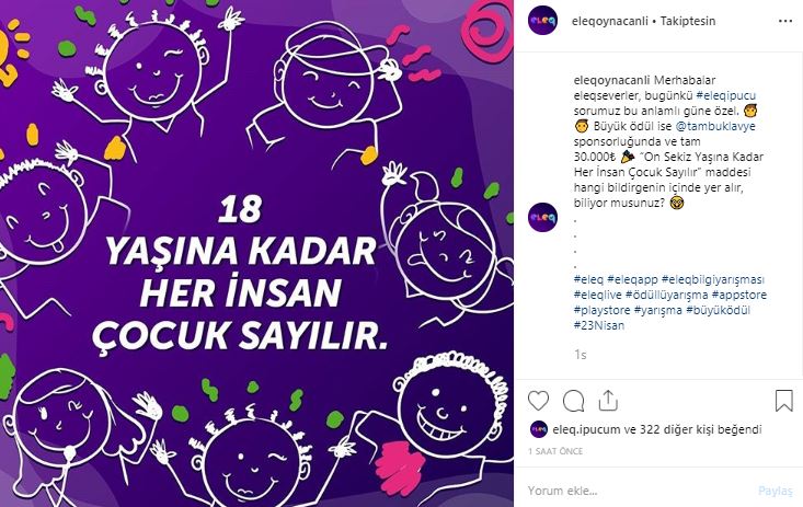 Eleq ipucu cevabı nedir? 23 Nisan Eleq joker kodu nedir?