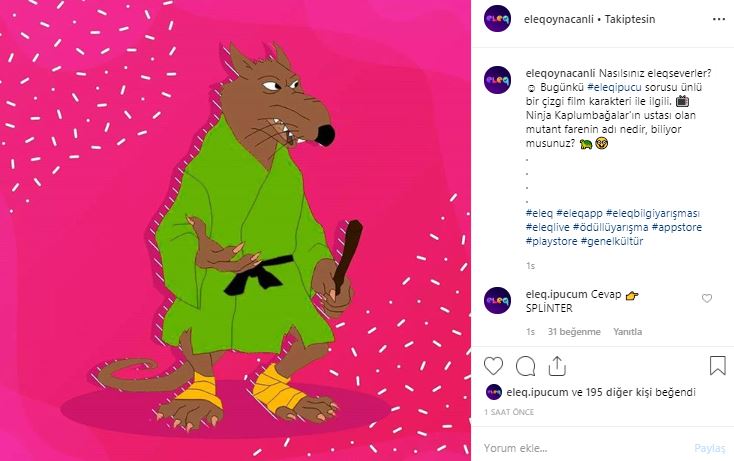 Eleq ipucu cevabı nedir? 30 Nisan Eleq joker kodu nedir?