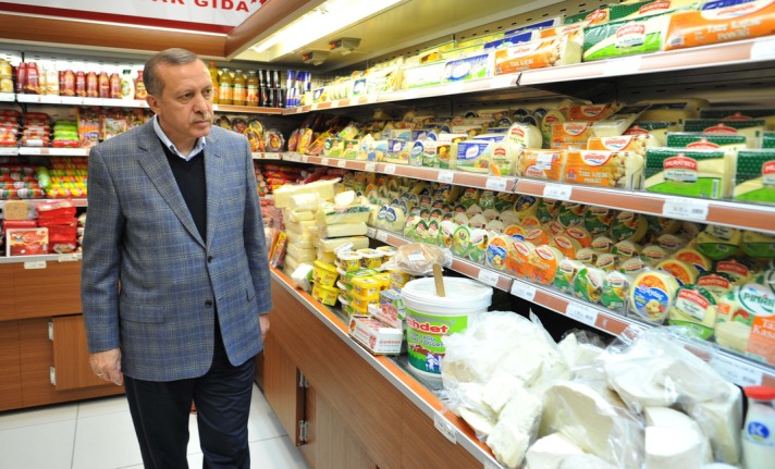 Cumhurbaşkanı Erdoğan marketlerdeki fiyat artışlarına sert çıktı