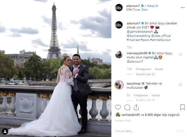 Ahmet Dursun, Asena Demirbağ evlendi