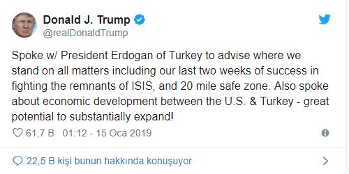 ABD Başkanı Trump: Türkiye ile ekonomik ilişkileri geliştirmek için ciddi bir potansiyel var