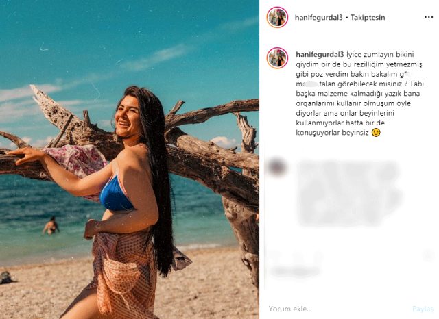 Hanife Gürdal'dan bikinili poz