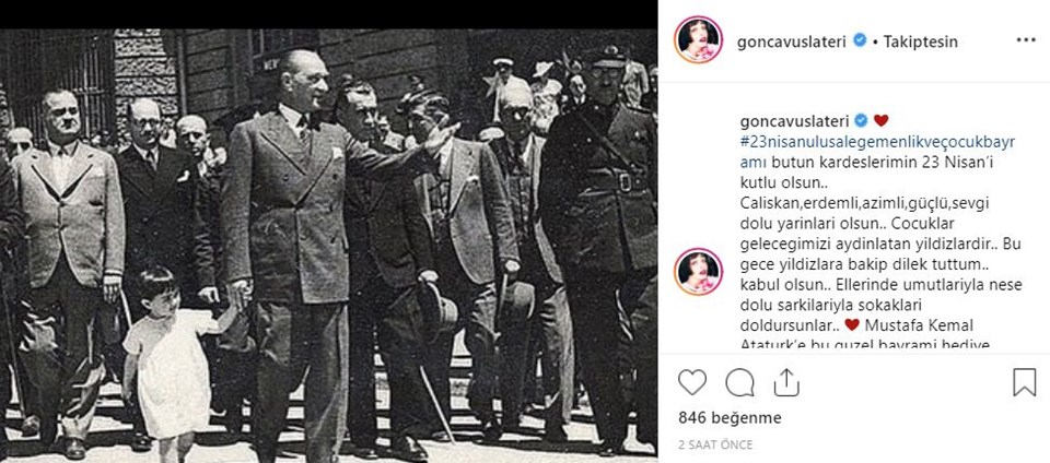 Ünlü isimlerden 23 Nisan kutlamaları