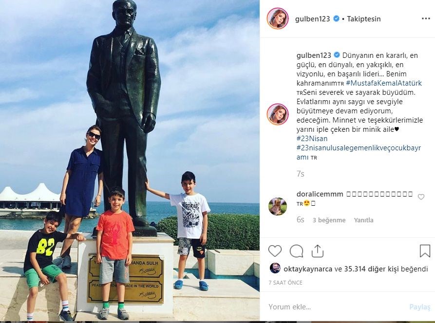 Ünlü isimlerden 23 Nisan kutlamaları