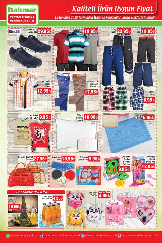 Hakmar Aktüel Ürünler Listesi 12 Temmuz 2018 | Hakmar'da bu hafta hangi ürünler indirimde