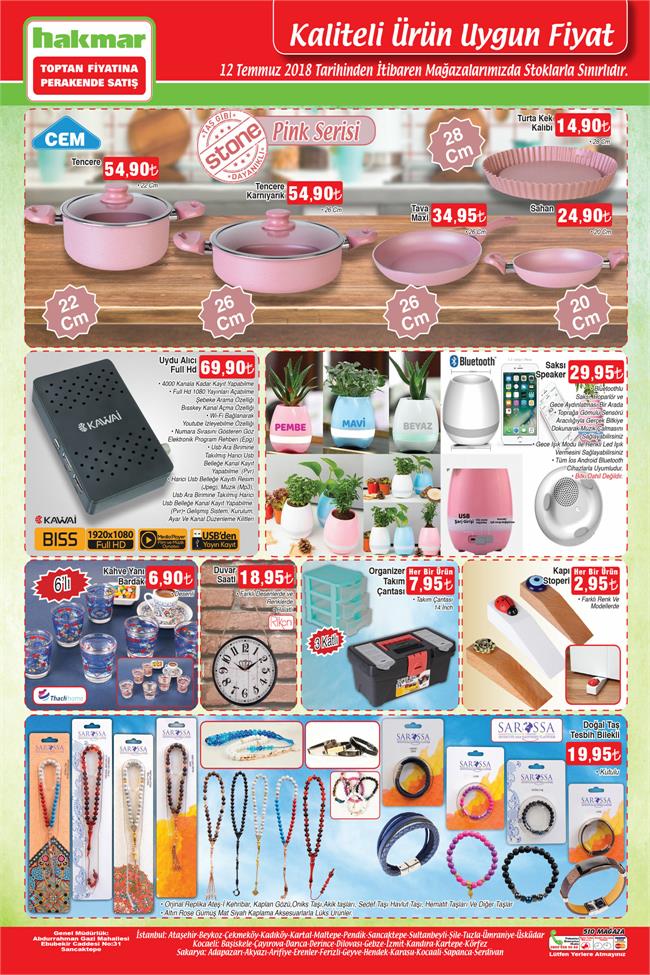 Hakmar Aktüel Ürünler Listesi 12 Temmuz 2018 | Hakmar'da bu hafta hangi ürünler indirimde