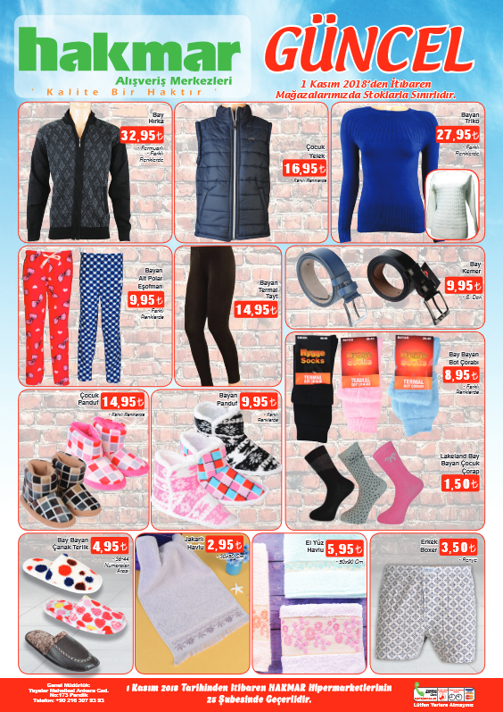 Hakmar 6-11 Kasım aktüel ürünler listesi - Hakmar'da bu hafta neler var?