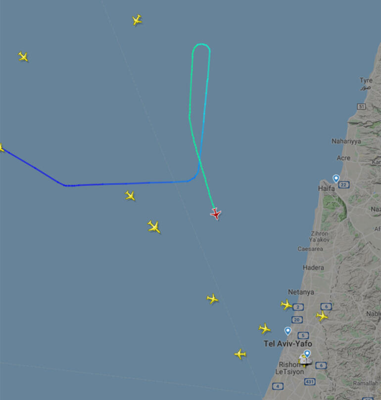 İsrail'de panik dolu anlar! Yolcu uçağı acil iniş yaptı