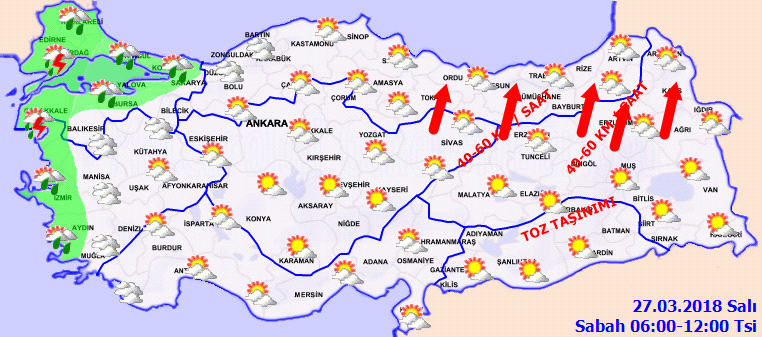 Bugün Hava Nasıl Olacak 27 Mart 2018 | Meteoroloji'den Kritik Uyarılar!