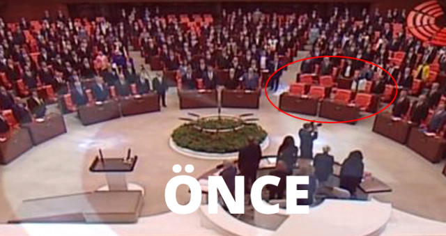 HDP'li Pervin Buldan ve ekibi İstiklal Marşı'ndan sonra Meclis'e geldi