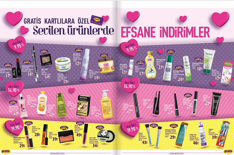 Gratis 2 Kasım 6 Aralık indirim kataloğu|Gratis Kasım ayı indirimli ürünler
