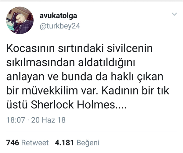 Kocasının kendisini aldattığını sırtındaki sivilcelerin sıkılmasından anladı