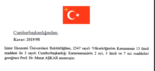 Prof. Dr. Murat Aşkar kimdir? İzmir Ekonomi Üniversitesi yeni rektörü kimdir?