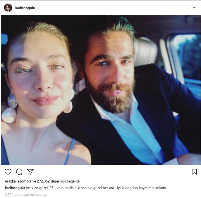 Kadir Doğulu'dan eşi Neslihan Atagül'e anlamlı doğum günü mesajı