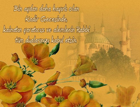 Resimli Kadir Gecesi kandil mesajları 2019 | Kandil mesajı görselleri