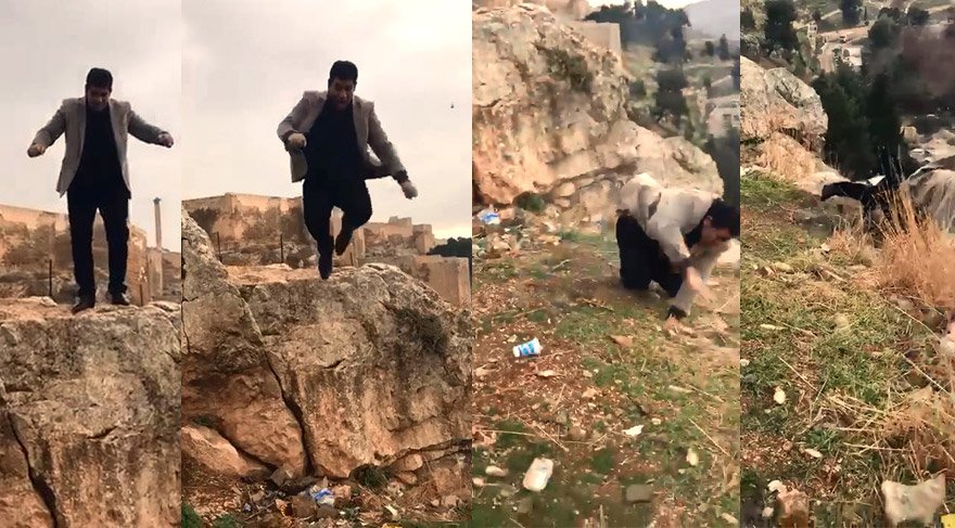 Şanlıurfa Kalesi'nden Atlayarak Ölen Adamın Görüntüleri Ortaya Çıktı