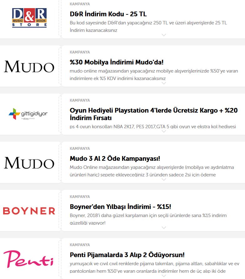 2018 Yılbaşı İndirimleri Olan Markalar Ve Ürünler