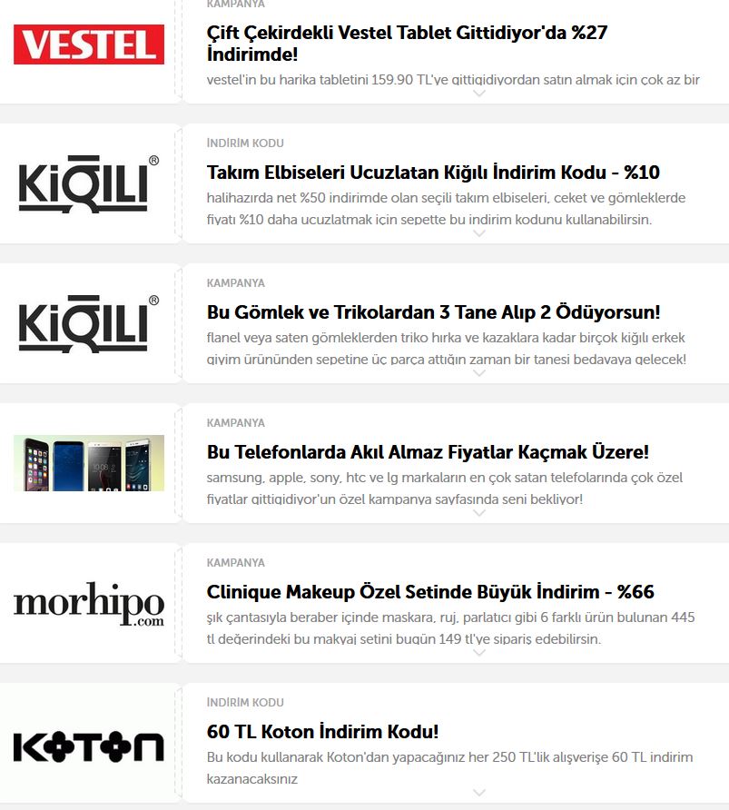 2018 Yılbaşı İndirimleri Olan Markalar Ve Ürünler
