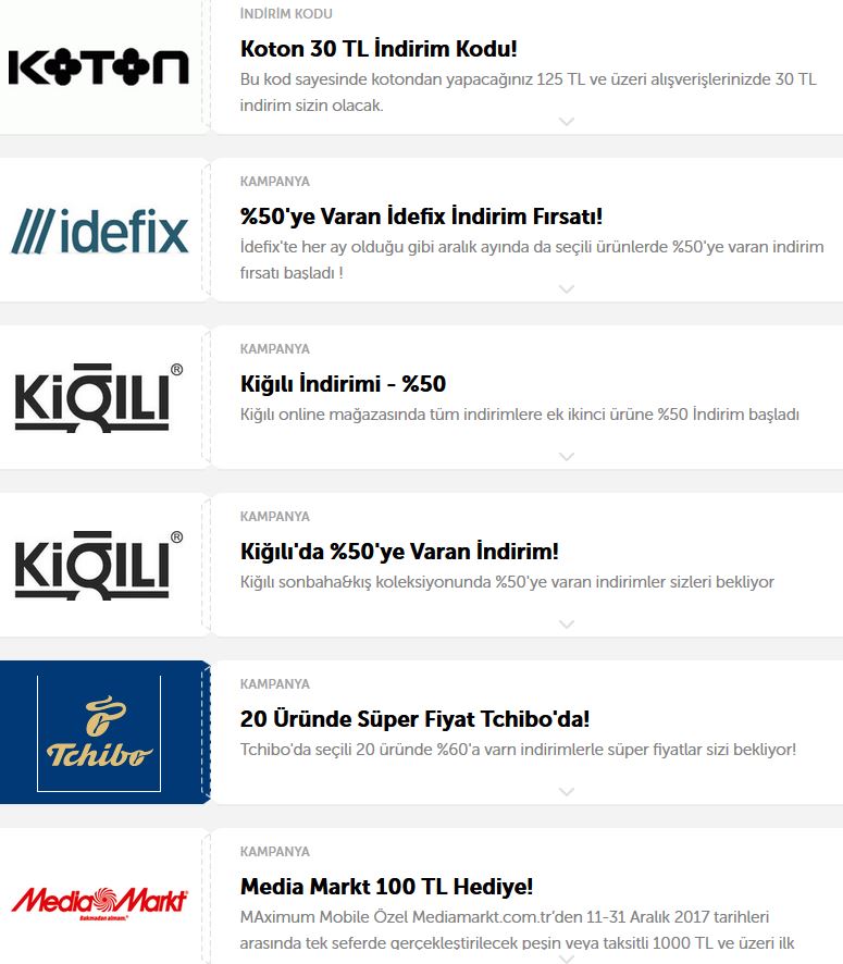 2018 Yılbaşı İndirimleri Olan Markalar Ve Ürünler