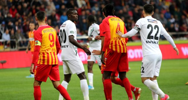 Kayserispor Denizlispor berabere kaldı