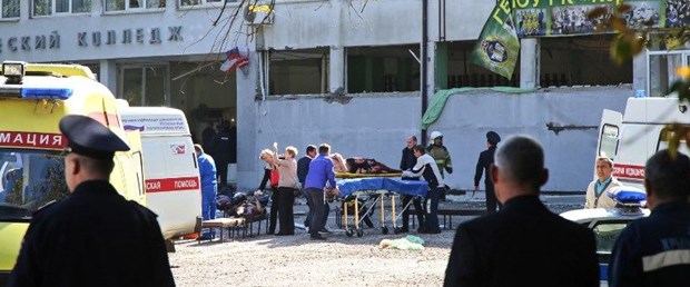 Kırım'da okulda yaşanan dehşet katliamdan sonra 3 gün yas ilan edildi