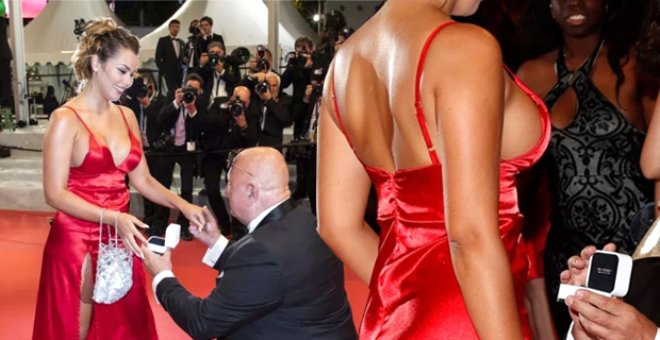 Cannes Film Festivali'nde romantik evlilik teklifi