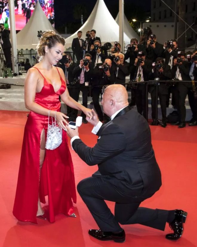Cannes Film Festivali'nde romantik evlilik teklifi