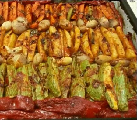 Fırında Zeytinyağlı Sebze Kebabı nasıl yapılır? 