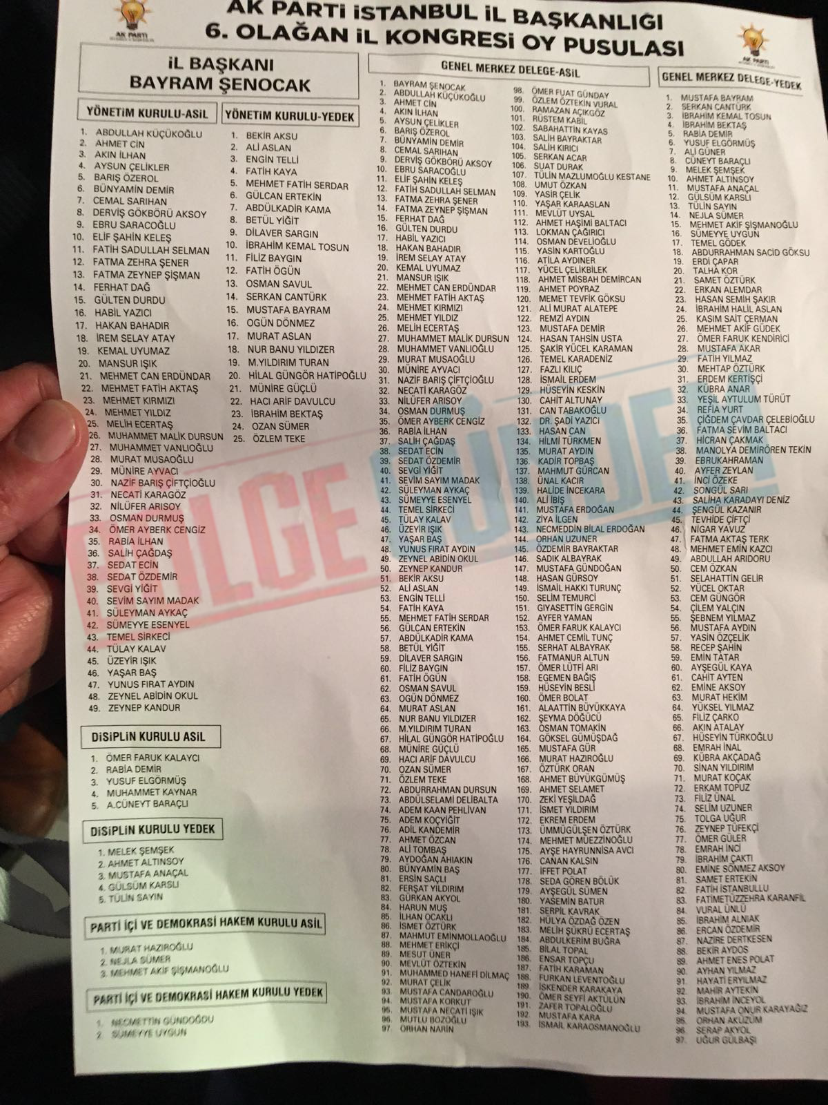 AK Parti İstanbul il yönetim kurulu belli oldu - 2018