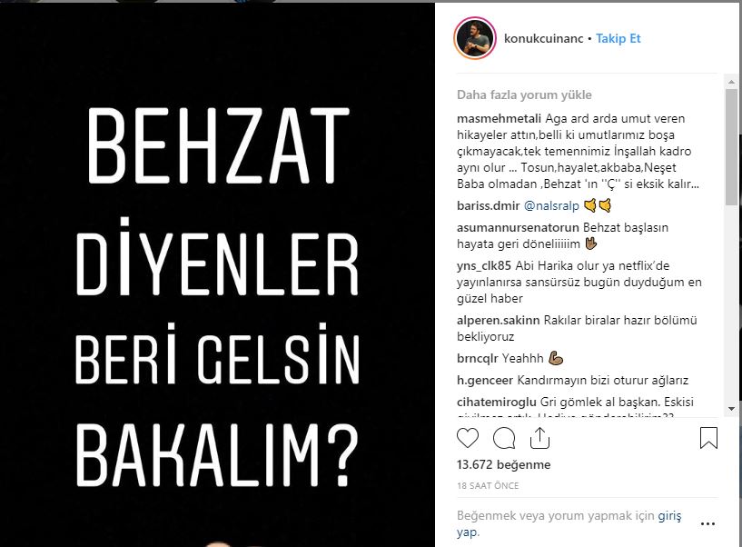 Behzat Ç geri mi dönüyor, yeniden mi başlıyor? 