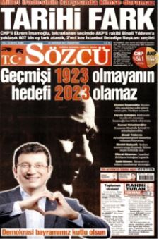 23 Haziran seçimlerinde gazete manşetleri