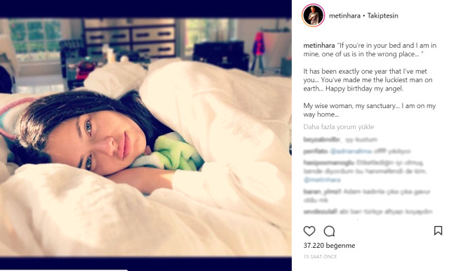 Metin Hara Adriana Lima ile birinci yıllarını nasıl kutladı?