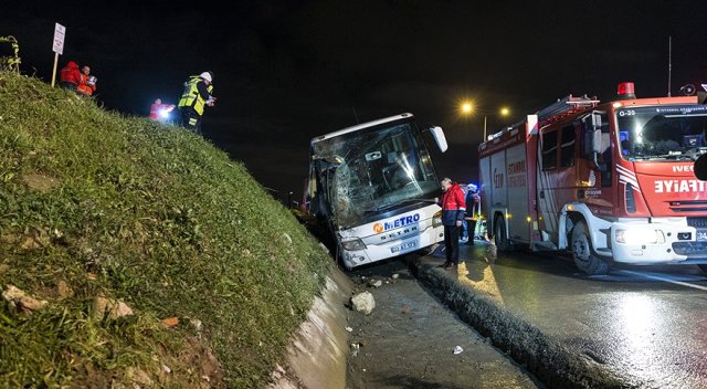 İstanbul'da yolcu otobüsü faciası: Ölü ve yaralılar var!