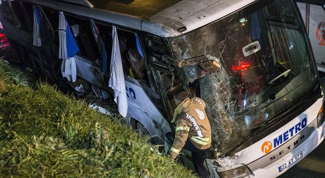 İstanbul'da yolcu otobüsü faciası: Ölü ve yaralılar var!