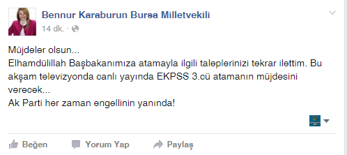 EKPSS 3. Atama Tercih Kılavuzu yayınlanma tarihi 2018