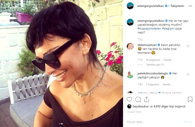Selen Görgüzel 'in yeni tarzı çok konuşuldu