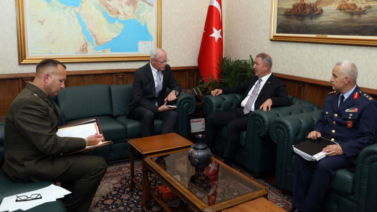 Türkiye ile ABD arasında kritik temas: Bakan Akar Jeffrey'i kabul etti