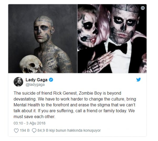 'Zombi Çocuk' Rick Genest kimdir? Neden intihar etti?